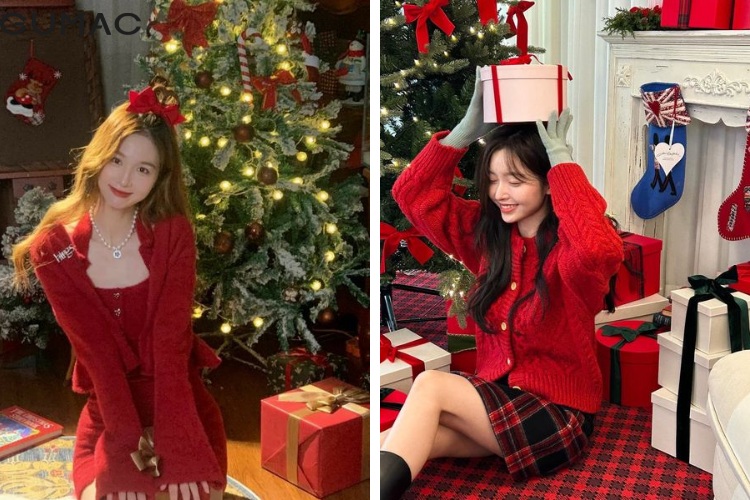 Tone sur tone màu đỏ cực nổi bật